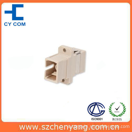 Sc Mm Fiber Optic Adapter Beige Shell